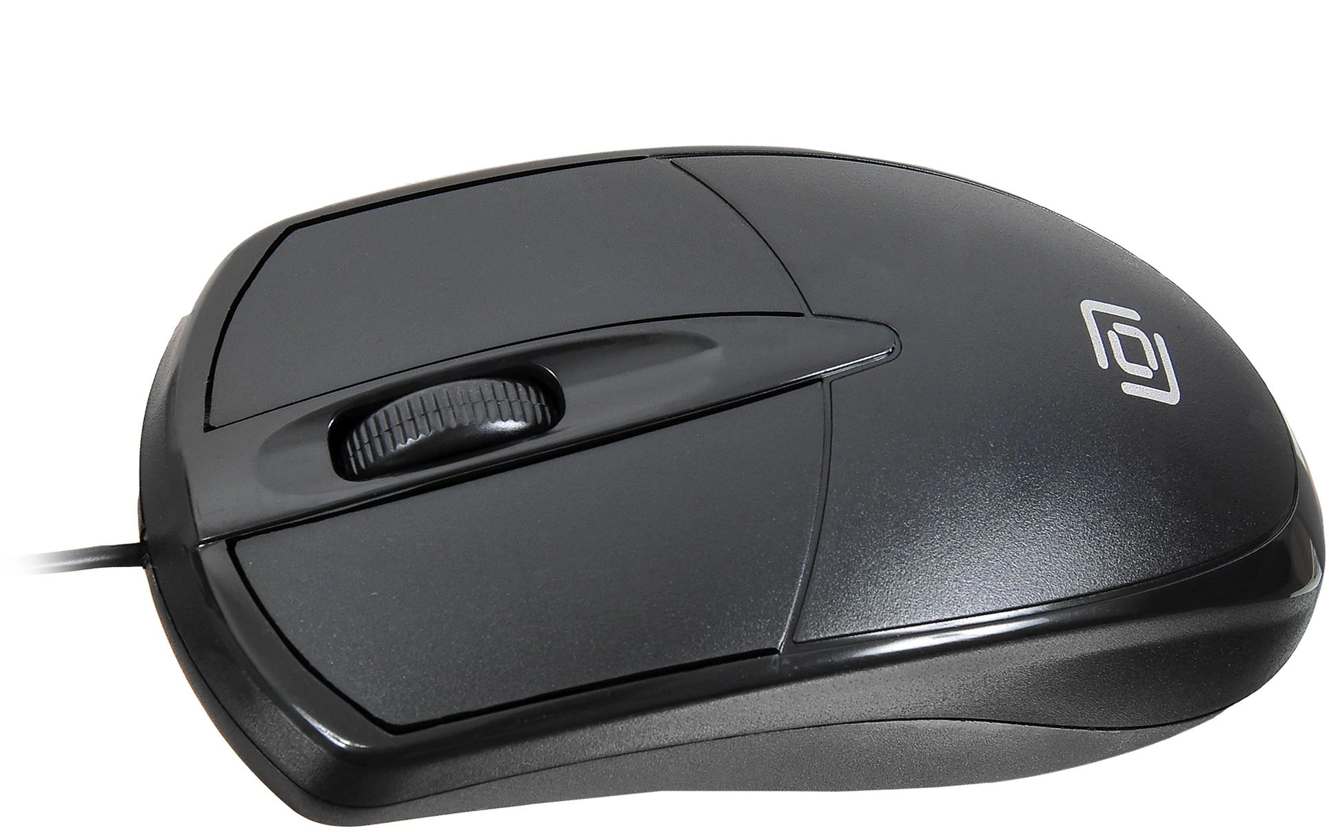 Мышь Оклик 125M черный оптическая 1200dpi USB 3but (1175317)