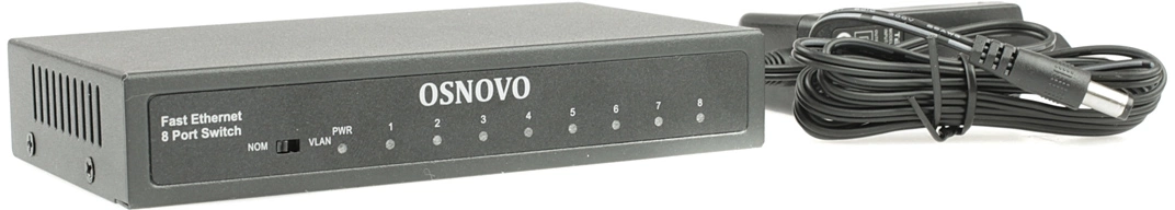 Коммутатор Osnovo SW-10800 2xКомбо(1000BASE-T/SFP) неуправляемый