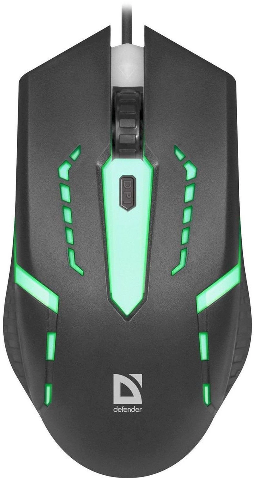 Мышь Defender Flash MB-600L черный оптическая 1200dpi USB 3but (52600)