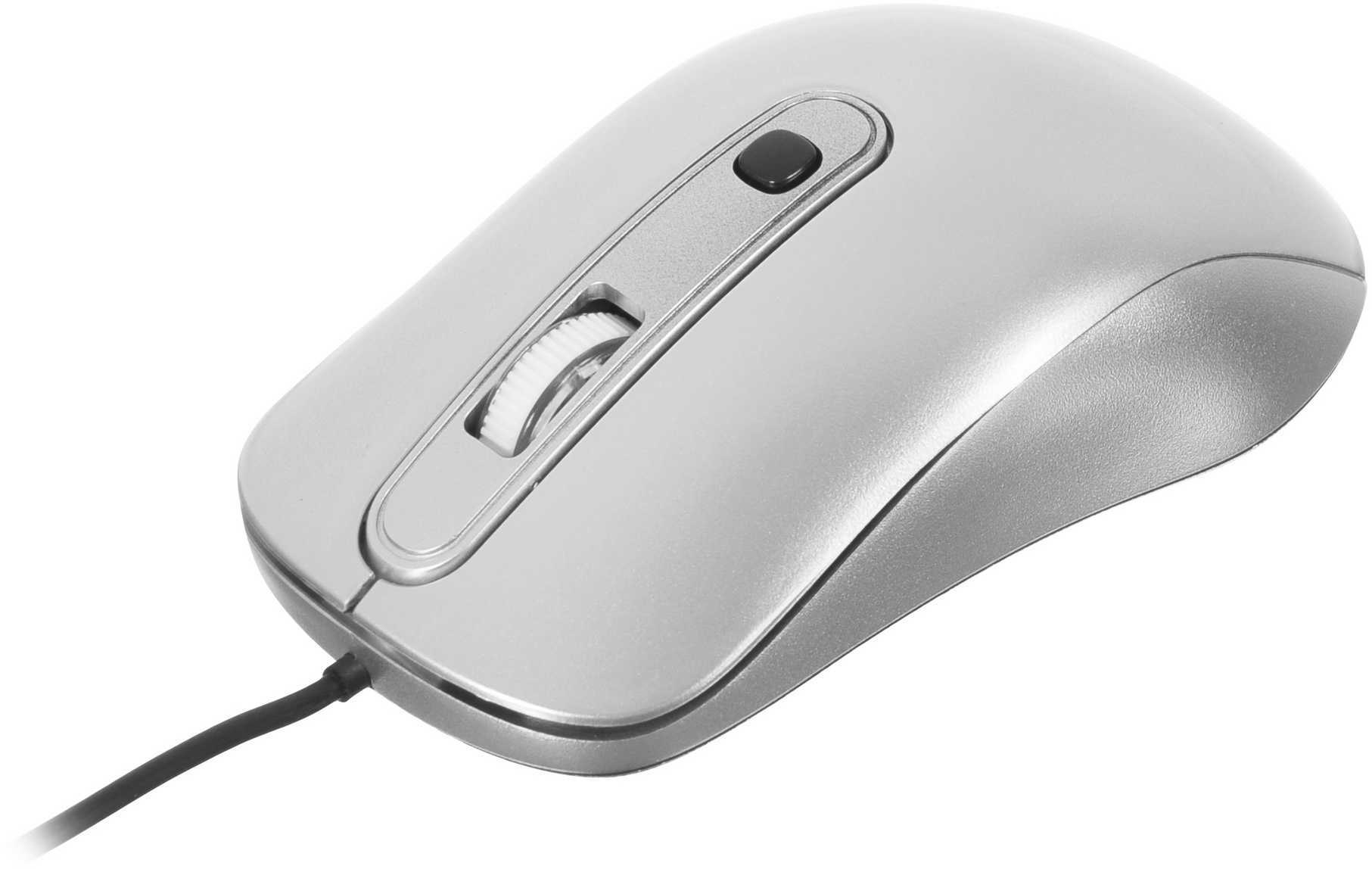 Мышь Оклик 155M серебристый оптическая 1600dpi USB 4but (337117)