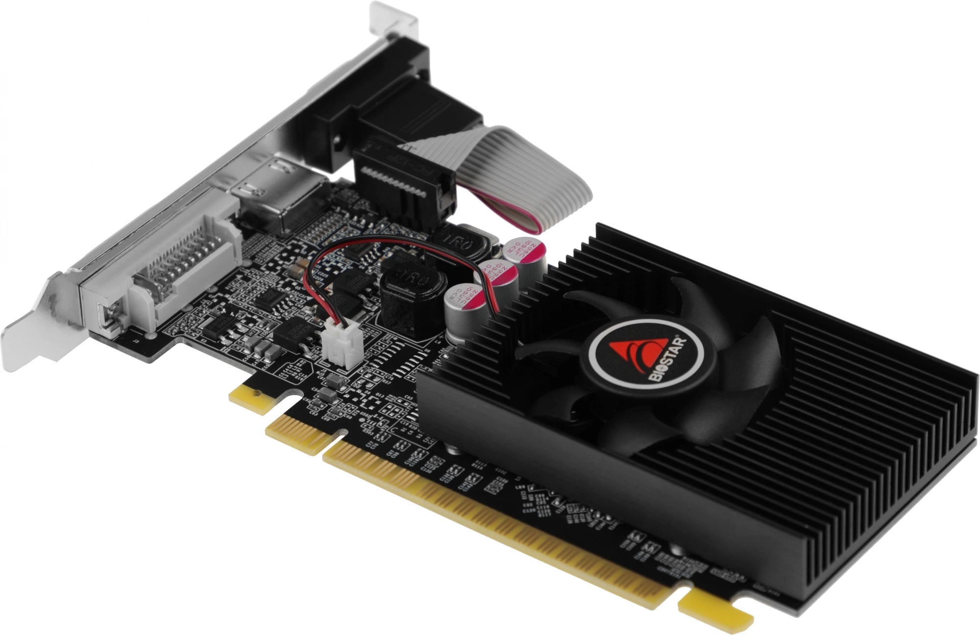 Видеокарта Biostar PCI-E G210-1GB D3 LP NVIDIA GeForce 210 1Gb 64bit DDR3 589/1333 DVIx1 HDMIx1 CRTx1 Ret low profile