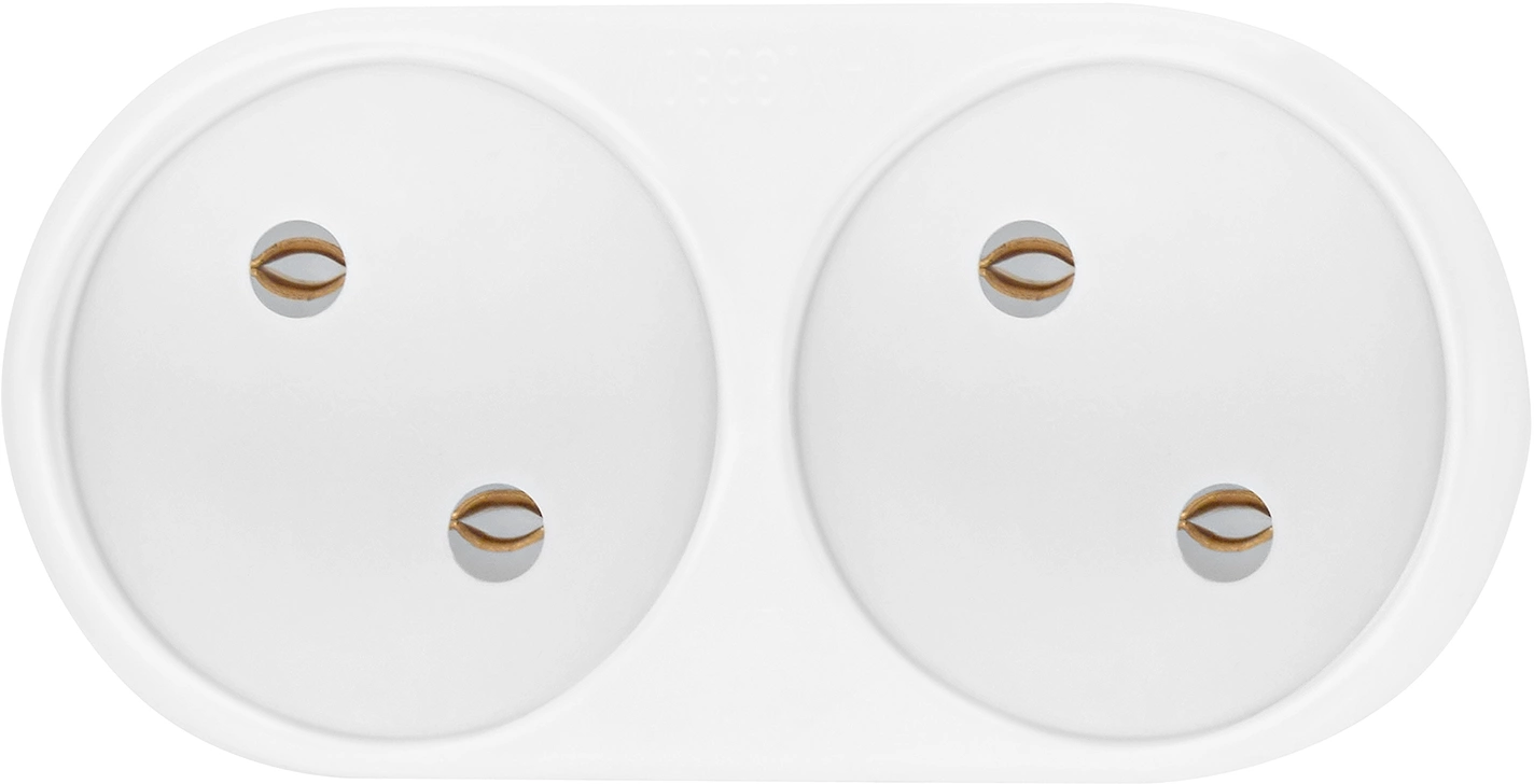 Сетевой разветвитель Buro BU-PS2-W (2 розетки) белый (пакет ПЭ)