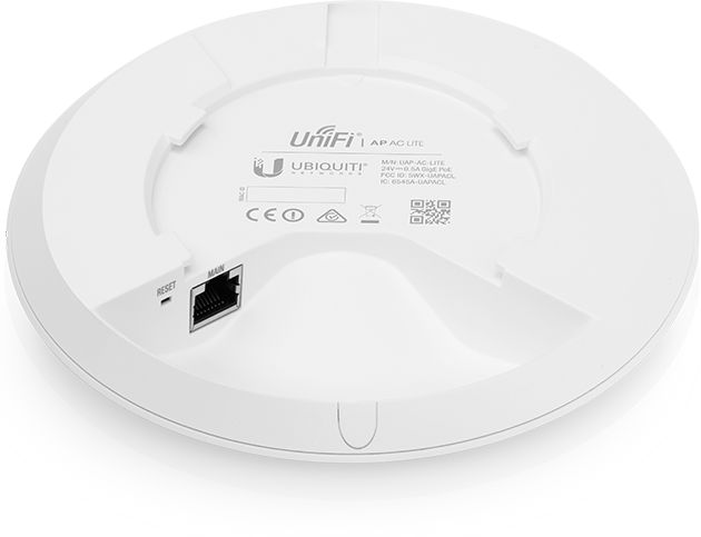 Точка доступа Ubiquiti UAP-AC-LITE(EU) 10/100/1000BASE-TX белый