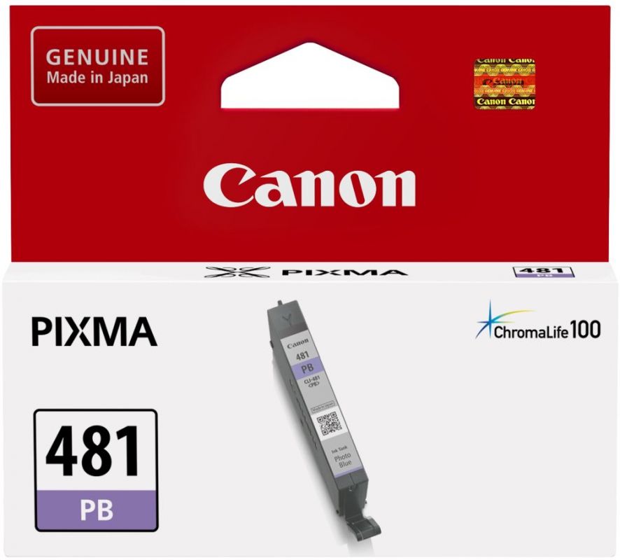 Картридж струйный Canon CLI-481 PB 2102C001 фото голубой для Canon Pixma TS8140TS/TS9140
