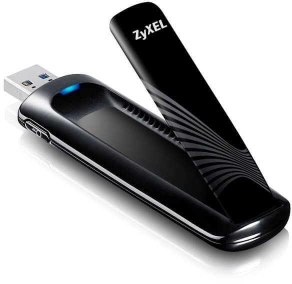 Сетевой адаптер WiFi Zyxel NWD6605-EU0101F USB 3.0 (ант.внеш.съем+внутр.) 2ант.