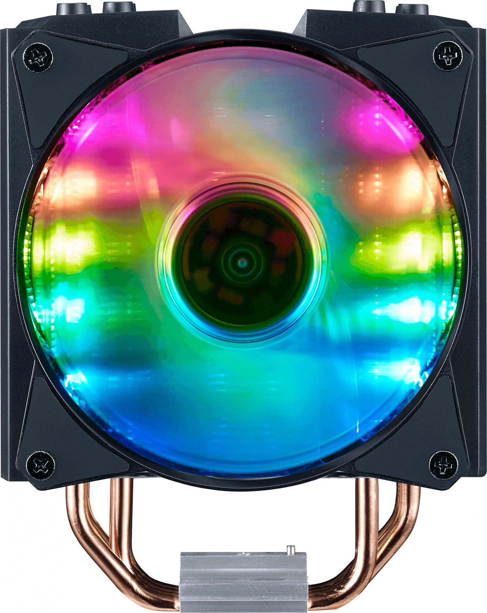 Устройство охлаждения(кулер) Cooler Master MA410M ARGB ARGB Soc-AM4/1151/1200/2066 черный 4-pin 6-31dB Al+Cu 150W 820gr Ret (MAM-T4PN-218PC-R1)