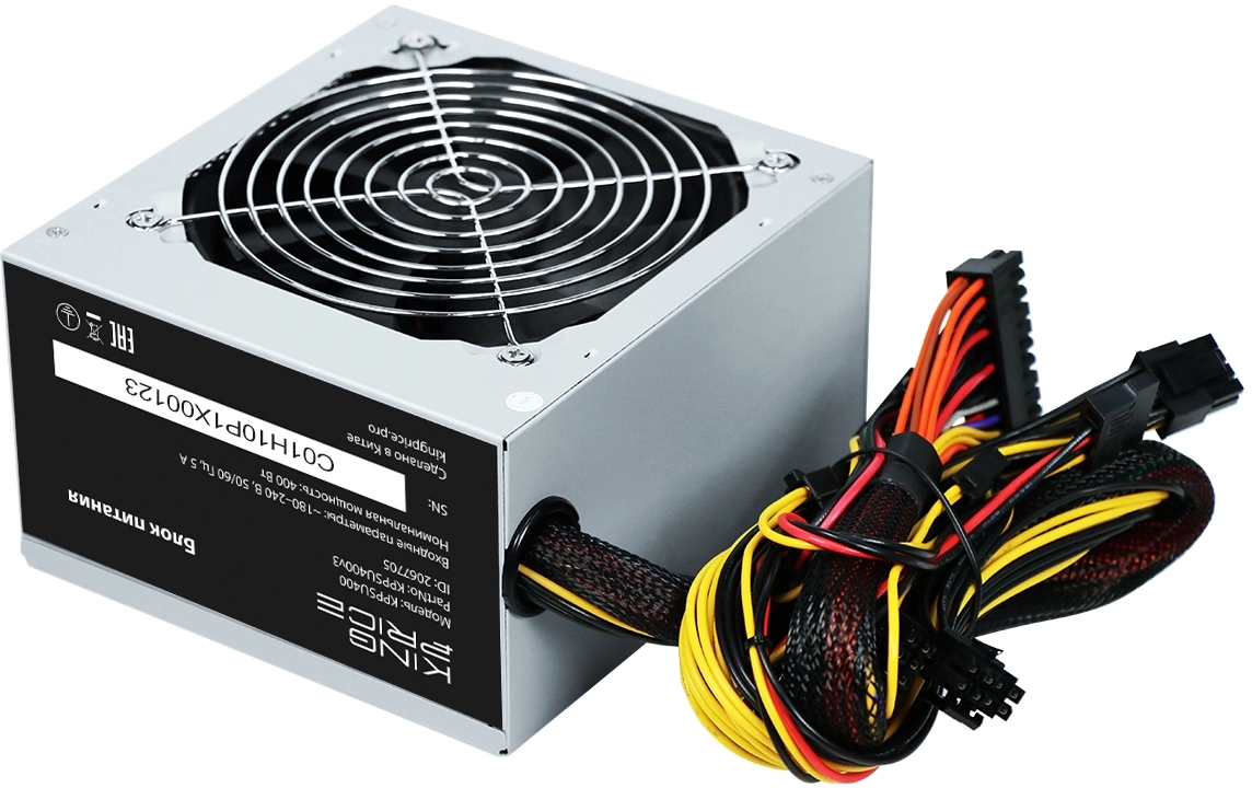 Блок питания KingPrice ATX 400W KPPSU400 (20+4pin) 120mm fan 3xSATA