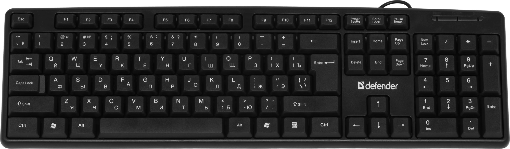 Клавиатура Defender Element HB-520 черный USB