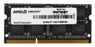 Память DDR3 4Gb 1600MHz AMD R534G1601S1S-UO OEM PC3-12800 CL11 SO-DIMM 204-pin 1.5В