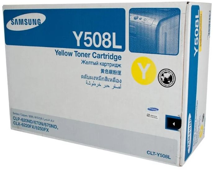 Тонер Картридж Samsung CLT-Y508L SU535A желтый (4000стр.) для Samsung CLP-620/670/CLX-6220