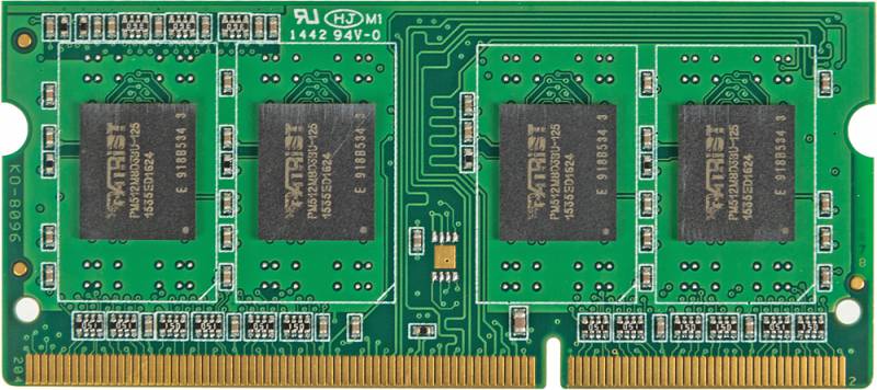 Память DDR3 4Gb 1600MHz Patriot PSD34G160081S RTL PC3-12800 CL11 SO-DIMM 204-pin 1.5В