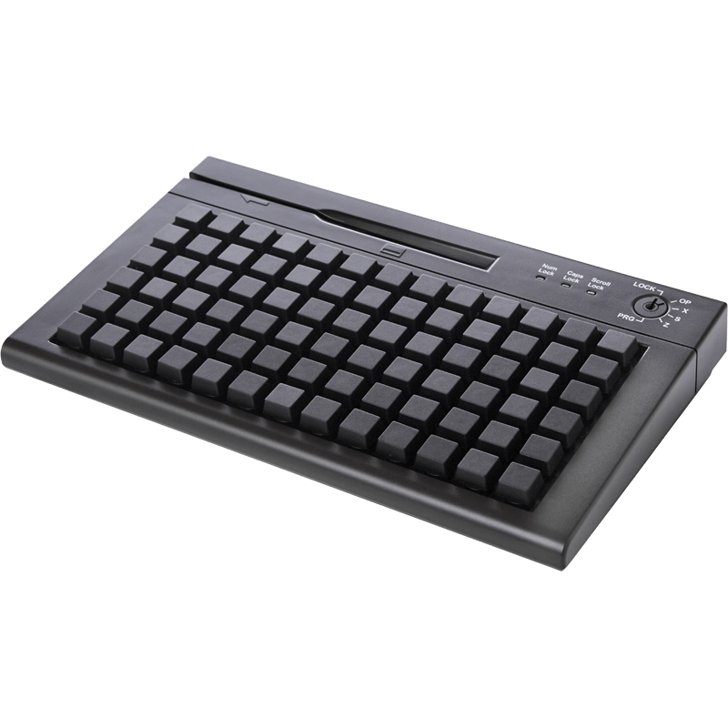 POS клавиатура Heng Yu S78A, USB, Считыватель MSR, Белый