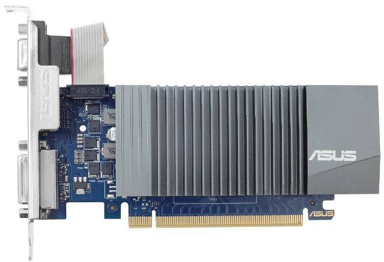 Видеокарта Asus PCI-E GT710-SL-1GD5-BRK nVidia GeForce GT 710 1024Mb 32bit GDDR5 954/1800 DVIx1/HDMIx1/CRTx1/HDCP Ret low profile