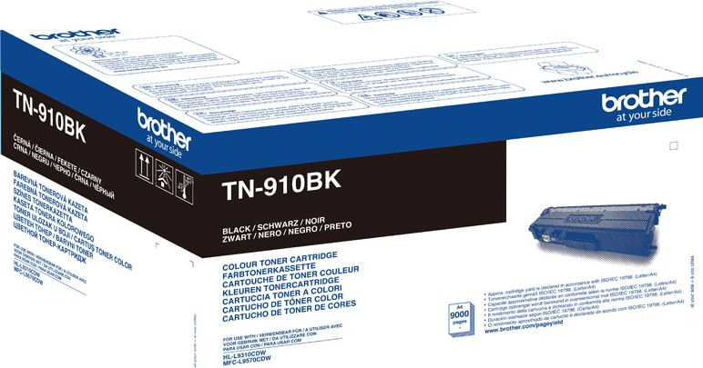 Тонер Картридж Brother TN910BK черный (9000стр.) для Brother HL-L9310CDW/MFC-L9570CDW