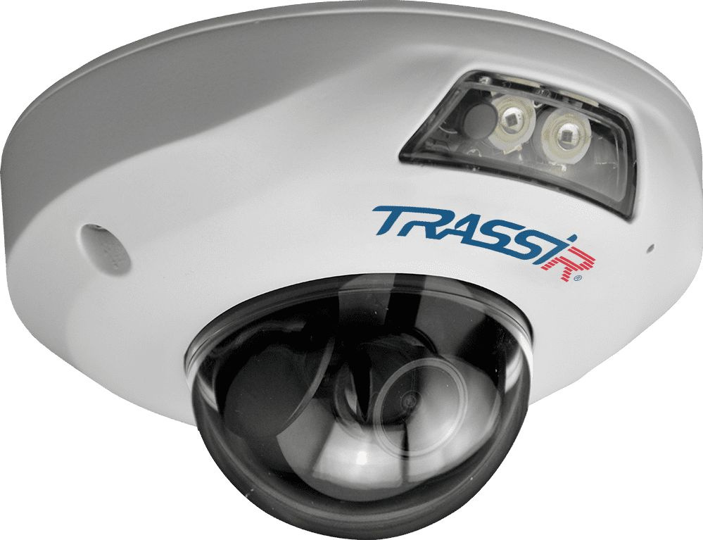 Видеокамера IP Trassir TR-D4141IR1 2.8-2.8мм цветная корп.:белый