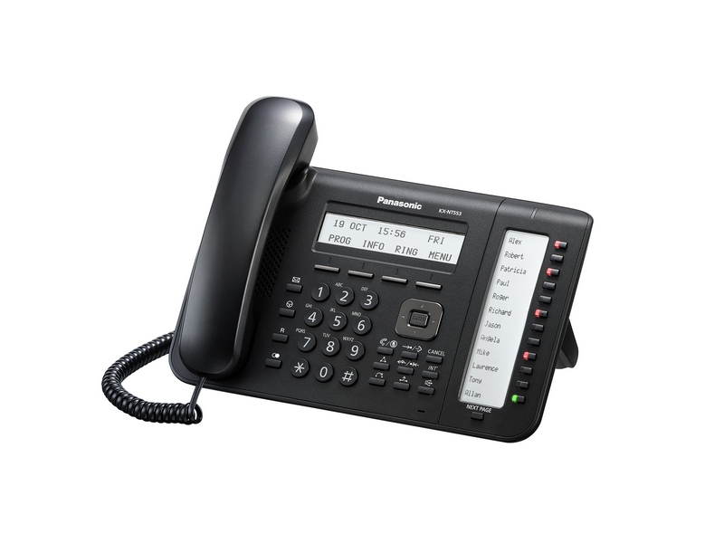 Телефон IP Panasonic KX-NT553RU-B черный
